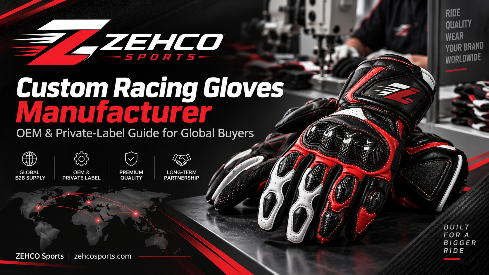 Custom Racing Gloves Manufacturer: OEM & Private-Label Guide for Global Buyers
