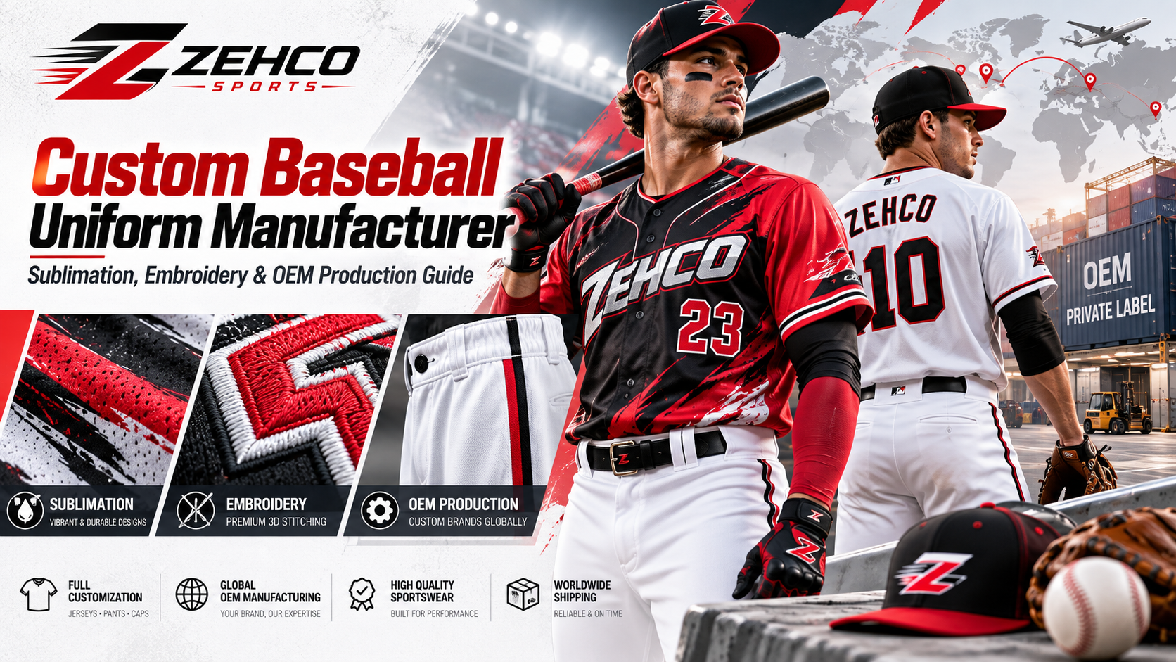 Fabrikant van Baseballuniformen op Maat: Sublimatie, Borduren & OEM Productiegids